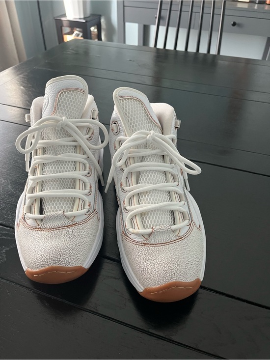 Reebok Other - Reebok Men’s White Sneakers with Tan Accents